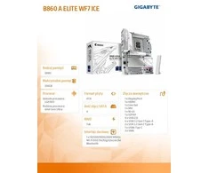 Pagrindinė plokštė Gigabyte B860 A ELITE WF7 ICE