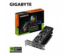 GIGABYTE GeForce RTX 5050 OC Low Profile 8G Grafikos plokštė - 8GB GDDR6, 128bit, PCI-E 5.0, 2587MHz Core Clock, 2 x DP, 2 x HDMI, NVIDIA DLSS 4, GV-N5050OC-8GL
