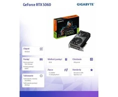 „Gigabyte GeForce RTX 5060 WINDFORCE OC“ 8 GB DLSS4 vaizdo plokštė