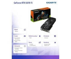 Vaizdo plokštė „Gigabyte GeForce RTX 5070 Ti WINDFORCE OC SFF 16G“ | NVIDIA | 16 GB | „GeForce RTX 5070 Ti“ | HDMI jungčių kiekis: 1 | PCI-E 5.0