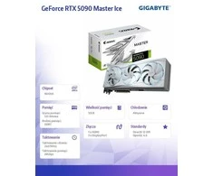 „Gigabyte AORUS GeForce RTX 5090 MASTER ICE 32G“ | „NVIDIA“ | 32 GB | „GeForce RTX 5090“ | GDDR7 | HDMI jungčių kiekis: 1 | PCI-E 5.0