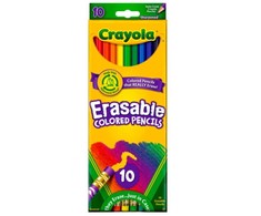 Crayola, Inc. Crayola pieštukai su trintukais, 10 vnt.