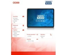 Vidinis diskas SSD GOODRAM CX300 120GB SATA III 2,5