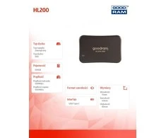 Kietasis diskas Disk SSD Goodram HL200 256 GB USB 3.2