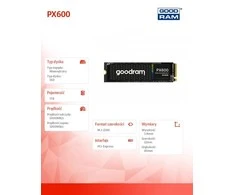 GOODRAM SSD PX600 1TB M.2 PCIe NVME gen. 4 x4 3D NAND