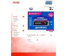Wilk Elektronik GOODRAM SSD PX700 M.2 PCIe 4x4 2TB MAŽmeninė prekyba