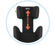 Automobilinė kėdutė Graco Junior Maxi R129, Rudos spalvos