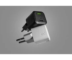 Green Cell Žalias Cell Žalias CELL Charger USB-C GaN GC PowerGaN 33W PD 3.0 QC 3.0 1x USB-C baltas
