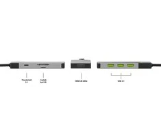 Lenovo Žalias Cell Žalias CELL HUB USB-C GC Connect 3xUSB 3.1 HDMI 4K 60Hz PD 85W