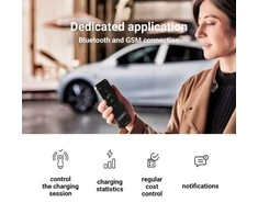 Žalias Cell type 2 - type 2, 11kW, 7m ilgio krovimo laidas su valdikliu