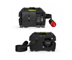 Green Cell Žalias Cell Žalias Cell automobilio maitinimo keitiklis 12–230V, modifikuotas sinusinis 150W / 300W su USB