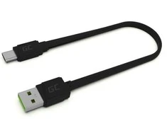 Green Cell Žalias Cell GREENCELL KABGC03 GCmatte USB-C Plokščias laidas 25 cm su greitu įkrovimu