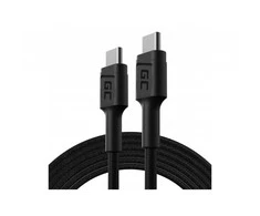 Green Cell Žalias Cell GREENCELL kabelis GC PowerStream USB-C - USB-C 200cm maitinimo tiekimas 60W 480 Mbps Ultra Charge QC 3.0