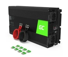 Green Cell Žalias Cell Inverteris 24V/230V 1500W/3000W Sinusinė išėjimo įtampa Žalias Cell