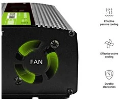 Green Cell Žalias Cell Automobilio maitinimo inverteris Žalias Cell® 12V–230V, 500W/1000W