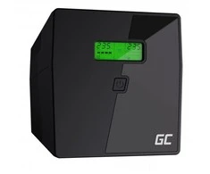 Nepertraukiamo maitinimo šaltinis Green Cell Uninterruptible Power Supply UPS 1000VA 600W with LCD Display | EU VERSION | 2x Schuko 2x IEC Sockets