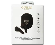 GUESS belaidės ausinės bluetooth TWS + docking station GUTWST82TRK (Triangle Logo) juodas