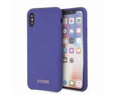 Guess GUHCPXLSGLUV iPhone X/Xs violetinė/violetinė hard case Silicone