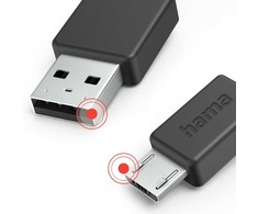 Hama Cables įkrovimo duomenų mikro UBS 1m Juodas