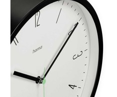 Hama Laikrodis ścienny Capri 25 cm Juodas