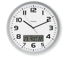 Hama Laikrodis ścienny dcf moorea 30cm sidabrinė
