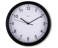 Hama Laikrodis ścienny Elba 25cm Juodas
