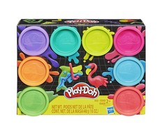 PLAY-DOH HASBRO CASTRY CAY 8 SPALVŲ NEONINĖS SPALVOS KONDINĖS DOVANA