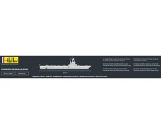 Heller lėktuvnešis Charles de Gaulle 1/400 surenkamas laivo modelis