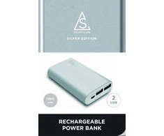 Powerbank Holdit Smartline 7500mAh Sidabrinis