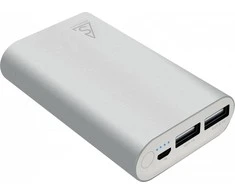 Powerbank Holdit Smartline 7500mAh Sidabrinis