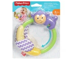 Fisher Price, Fisher Price, Beždžionėlė, Barškutis, Unisex, 3+ mėnesių