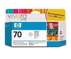 Hewlett Packard (HP) HP no.70 Ink Cart. Light Pilkas su Vivera rašalu (130ml)