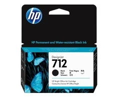 Hewlett Packard (HP) HP 3ED70A ink cartridge No. 712, juodas, 38ml