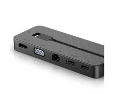 Hewlett Packard (HP) HP USB-C mini dokas be kintamosios srovės adapterio – 1x USB 3.0, 1x USB 2.0, 1x USB-C (60W), 1x HDMI (4K@30Hz), 1x VGA, 1x RJ-45