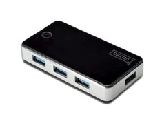 Assmann Electronic DIGITUS 40x USB3.0 Hub 4-port 4xUSB A/F su įsk. ext. Maitinimas 5V 3,5A ir kabelis 1,2m USB2.0 suderinamas