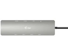 I-TEC USB-C metalinis nano dokas 2 x HDMI 1 x GLAN 2 x USB 3.2 2 x USB 2.0 1 x USB-C 3.2 Gen.1 duomenys 1 x USB-C 100 W PD + 100 W įkroviklis