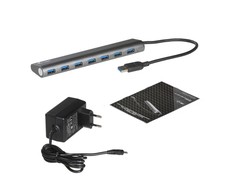 I-tec USB 3.0 metalinis HUB įkrovimas – 7 maitinimo / įkrovimo prievadai