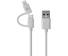 USB kabelis iBattz USB-A - Žaibas 1 m Balta (IB- CBL- LGN- WH)