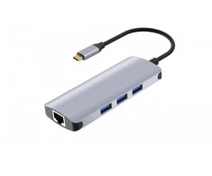 USB Jungčių Replikatorius - iBox, Sidabrinis