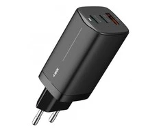 IBOX C-65 PD65W UNIVERSAL CHARGER GaN USB-C CABLE Juodas