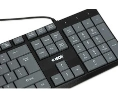 iBOX Eris Klaviatūra su USB jungtimi, Gray/Juodas