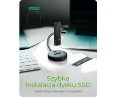 Icy Box Doko stotelė dla NVMe+SATA SSD