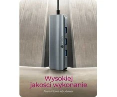 ICY BOX nešiojamųjų kompiuterių prijungimo stotelė, 6 viename, PD1, 1xUSB-C, 3xUSB-A, 1xHDMI, 1xVGA, 100W