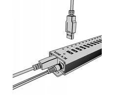 RaidSonic ICY BOX IB-HUB1717-U3 stebulė