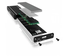 ICY BOX IB-1824ML-C31 USB Type-C korpusas, skirtas M.2 NVMe SSD - RGB apšviesta