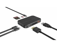 RaidSonic ICY BOX 7w1 magnetinis diskas | M.2 NVMe i SATA SSD | HDMI 4K 60 Hz | PD 3.0