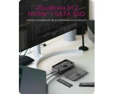 RaidSonic ICY BOX 7w1 magnetinis diskas | M.2 NVMe i SATA SSD | HDMI 4K 60 Hz | PD 3.0