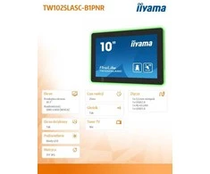Monitorius „iiyama TW1025LASC-B1PNR“ – jutiklinis ekranas su 10 colių HD „Android“ ryšiu