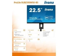 Monitorius iiyama ProLite XUB2395WSU-B5 - 75Hz | WXGA | 22.5'' | IPS | 4ms