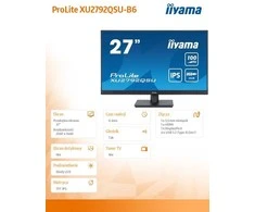 Monitorius iiyama ProLite XU2792QSU-B6 - 100Hz | QHD | 27'' | IPS | 0.4ms